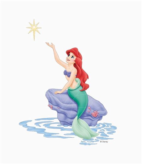 Ariel Sitting on Rock PNG Free Download - Files For Cricut & Silhouette ...