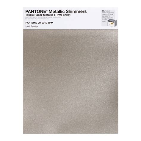 BUY Pantone Metallic Shimmer 20-0019 Iced Pewter