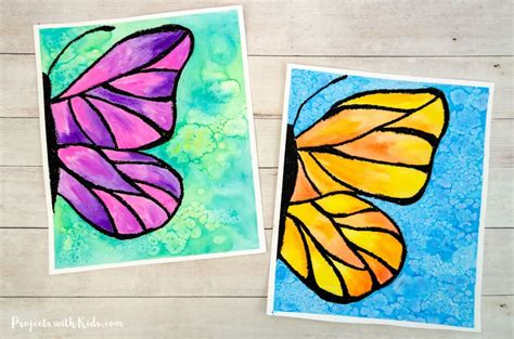 Beautiful Watercolor Butterfly Painting for Kids to Make - Projects with Kids