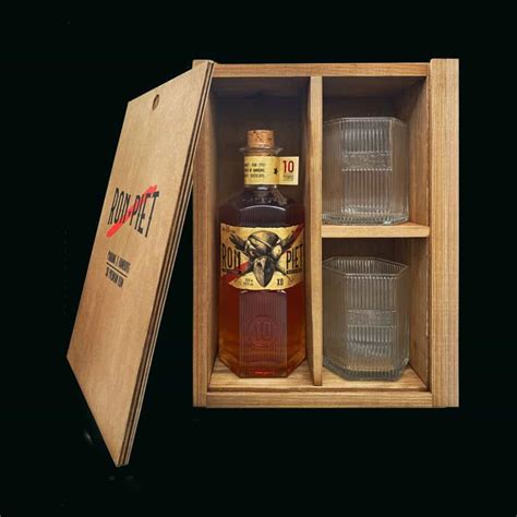 Ron Piet Rum & Glasses Gift Box | Crafty Connoisseur