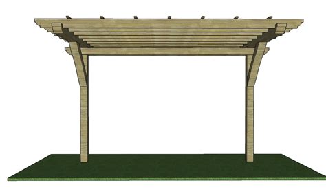 2 Post Pergola Plans - Etsy