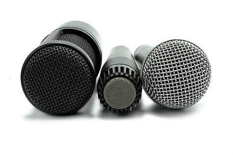 The 3 main types of microphones (with subtypes) and their best uses