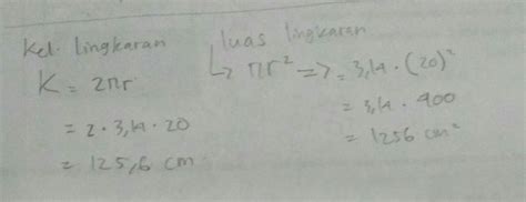 Famous Rumus Luas Lingkaran Dengan Diameter 20 Cm Adalah References | ⬆️ Klik Untuk Mengisi ...