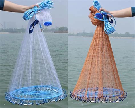 Aliexpress.com : Buy Easy throw Cast Net 3M 7.2M American Style Fishing Net small mesh Outdoor ...