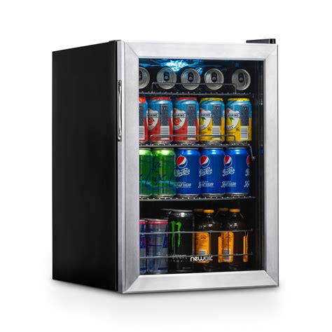 NewAir 90 Can Freestanding Beverage Fridge in Stainless Steel