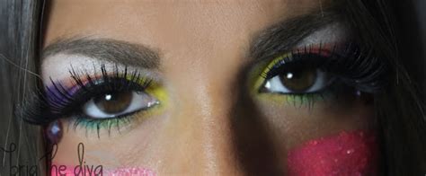 Bria the Diva: Neon Party Makeup!