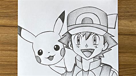 Pokemon Pikachu And Ash Drawings