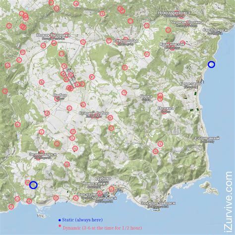 All Locations of The Toxic Zones in DayZ - Chernarus and Livonia