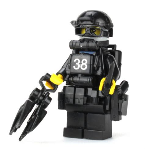 Battle Brick Navy Seal Special Forces Diver Custom Minifigure | Atlanta Brick Co