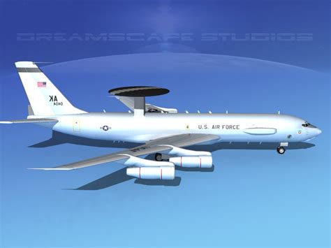 boeing e-3 sentry 3d model