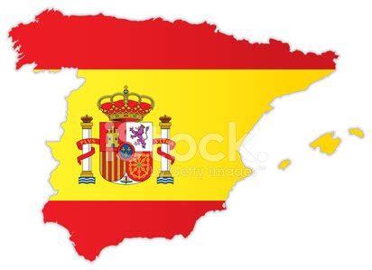 Spain Map With Flag Stock Vector | Royalty-Free | FreeImages