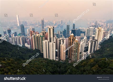 Victoria Peak View During Night Time Stock Photo 1127141654 | Shutterstock