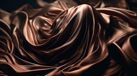 Premium AI Image | A close up of a silk fabric with a black background.