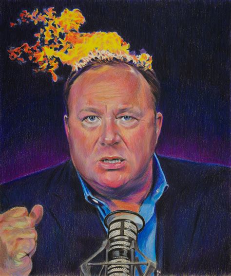 Alex Jones on fire. Blank Template - Imgflip