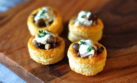 Wild Mushroom Vol-au-Vent Appetizers Recipe | Vol au vent, Appetizer recipes, Canapes recipes