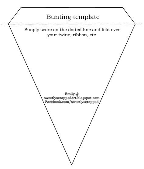 bunting template | Bunting template, Diy banner template, Diy banner