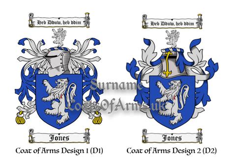 Jones (Welsh) Coat of Arms (Family Crest) Image Download