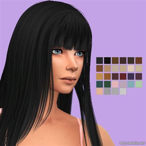 Sims 4 cc mm hair bangs and braid - vsasg