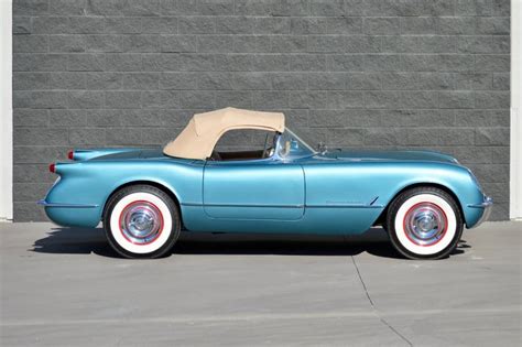 A Rare Pennant Blue 1954 Corvette Is Selling