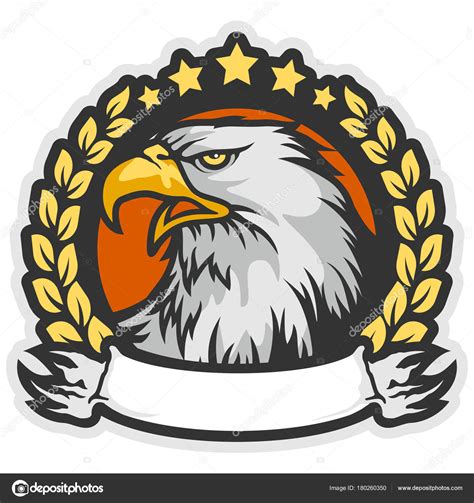 Cartoon Eagle Mascot Character Sport Logo Vector Stock Illustration by ...