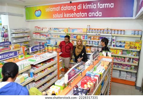 Kimia Farma Pharmacy Officers On Jalan Stock Photo 2228317331 | Shutterstock