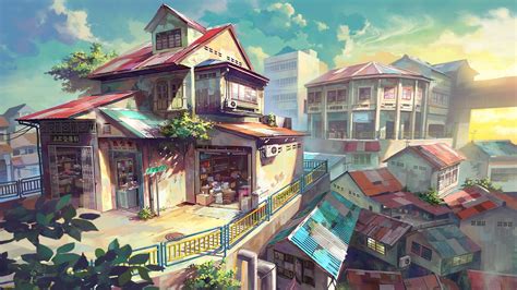 city, House, Anime, Malaysia Wallpapers HD / Desktop and Mobile Backgrounds