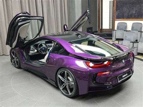 BMW i8 In A Bespoke Twilight Purple Wrap By Abu Dhabi Dealership - DriveSpark News