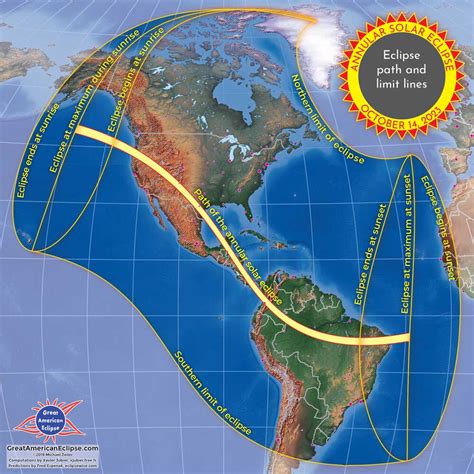 Incredible new maps published for America's 2023 annular solar eclipse - When Is The Next Eclipse?