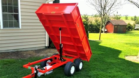 UTV Dump Trailer DT-4000 with electric over hydraulic dump. - YouTube