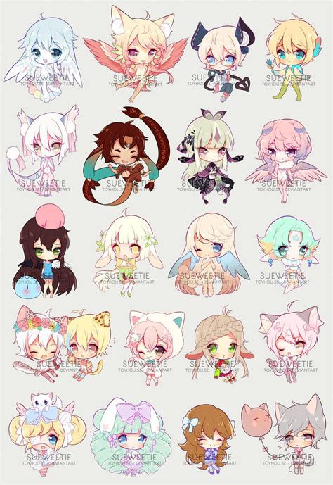 CHIBBIES BATCH 4 của Sueweetie | Cute anime chibi, Anime drawings, Anime chibi