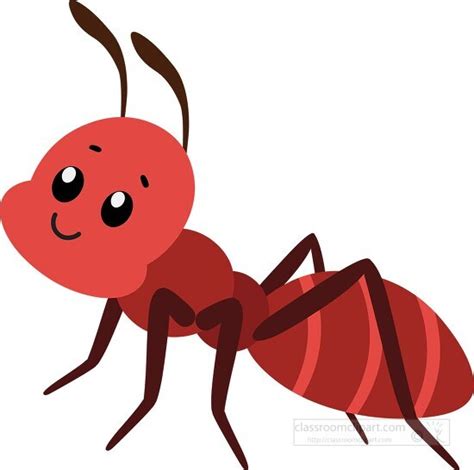 Insect Clipart-cute cartoon Ant Clipart