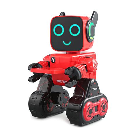 JJRC R4 RC Robot Multifunctional Voice Activated Intelligent RC Robot Lovely Colorful Lights RC ...