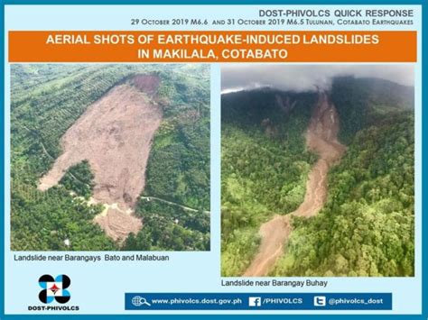 Cotaboto, Philippines: large landslides from the series of earthquakes in October 2019 - The ...