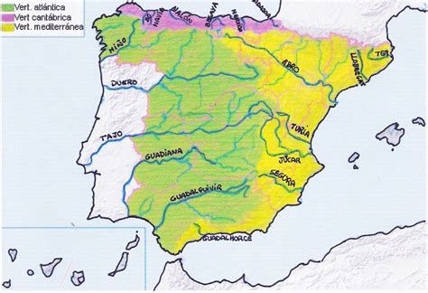 Pin de Mar de Color en Colegio | Mapa fisico de españa, Mapa de españa, Mapa fisico