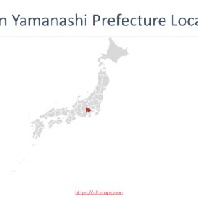 Japan Yamanashi Map - OFO Maps