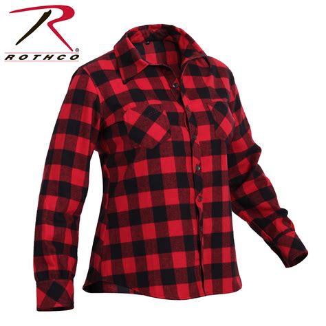 Rothco Womens Plaid Flannel Shirt