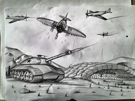 WW2 Battle drawing by Qromodynmc on DeviantArt