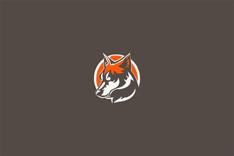 Premium Vector | Simple wolf logo design