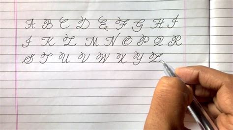 English Cursive Handwriting Capital Letters by SAROJ MEHER - YouTube