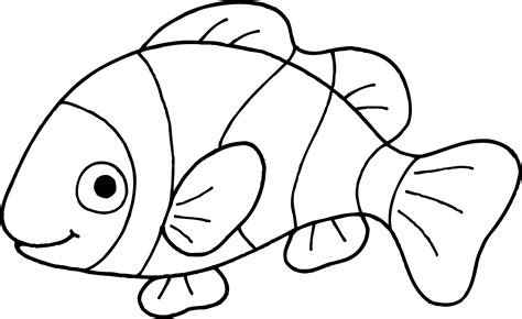 Clown fish clipart black and white stock rr png – Clipartix