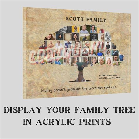 Family Tree Collage Family Tree Builder With Photos Template - Etsy