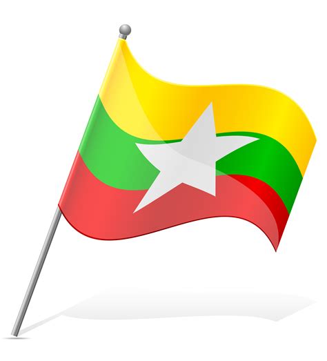 flag of Myanmar vector illustration 513254 Vector Art at Vecteezy