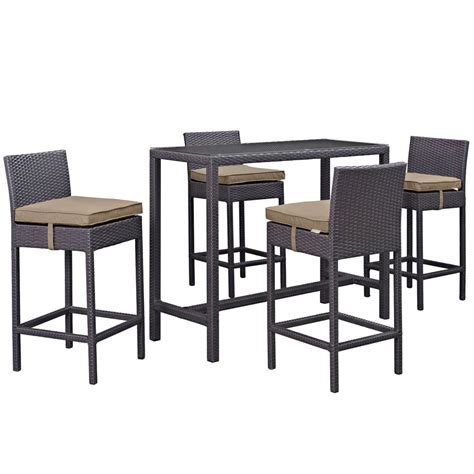 Outdoor Bar Furniture - Lona 5 Piece Patio Set