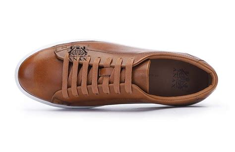 Brown Leather Casual Shoes Sneakers Wholesale