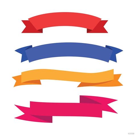 Ribbon Banner Vector in Illustrator, SVG, JPG, EPS, PNG - Download ...