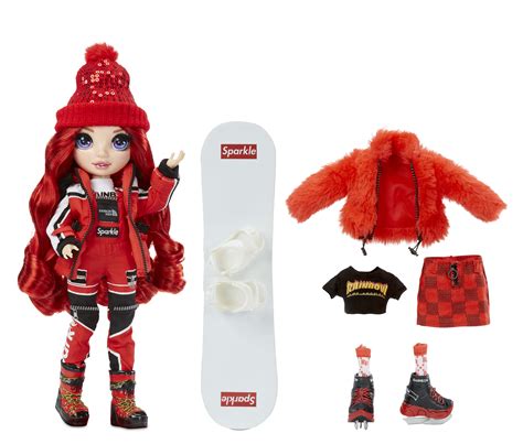 Buy Rainbow High Winter Break Ruby Anderson - Red Fashion Doll Playset With 2 Complete Doll ...