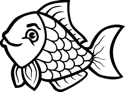 Clip art transparent download of fish in black and white rr png – Clipartix