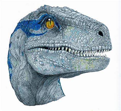 Blue Portrait Jurassic World Fallen Kingdom Poster Print - Etsy