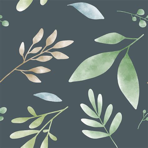 Watercolor leaves graphic pattern design - Download Free Vectors, Clipart Graphics & Vector Art