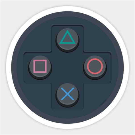 PS Controller Buttons - Playstation - Sticker | TeePublic